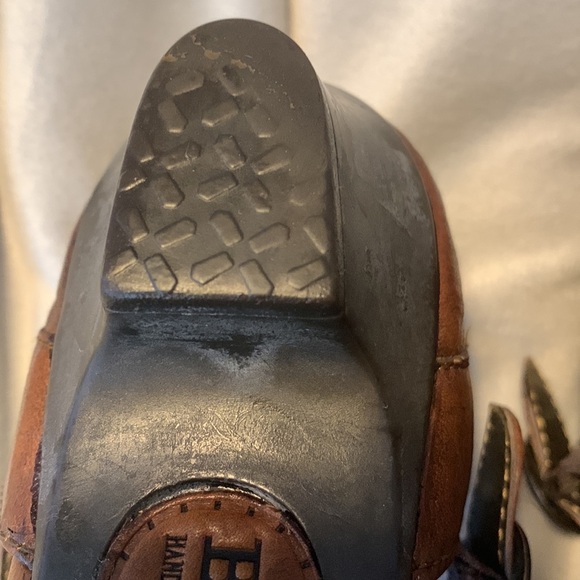 Born womens size 9.5 brown leather cut outs ankle strap kitten heel Mary Jane - Picture 8 of 10